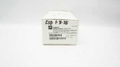 Medline PAIN8022 Quincke Spinal Ndle 20G x 3.5In - Box of 21 (x)